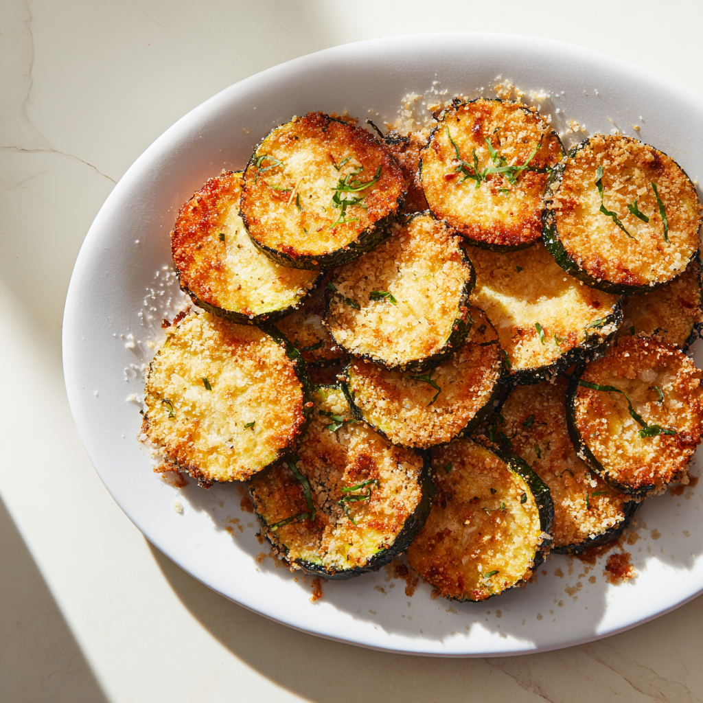 Crispy Parmesan Zucchini – Easy Baked Zucchini Dinner Recipe