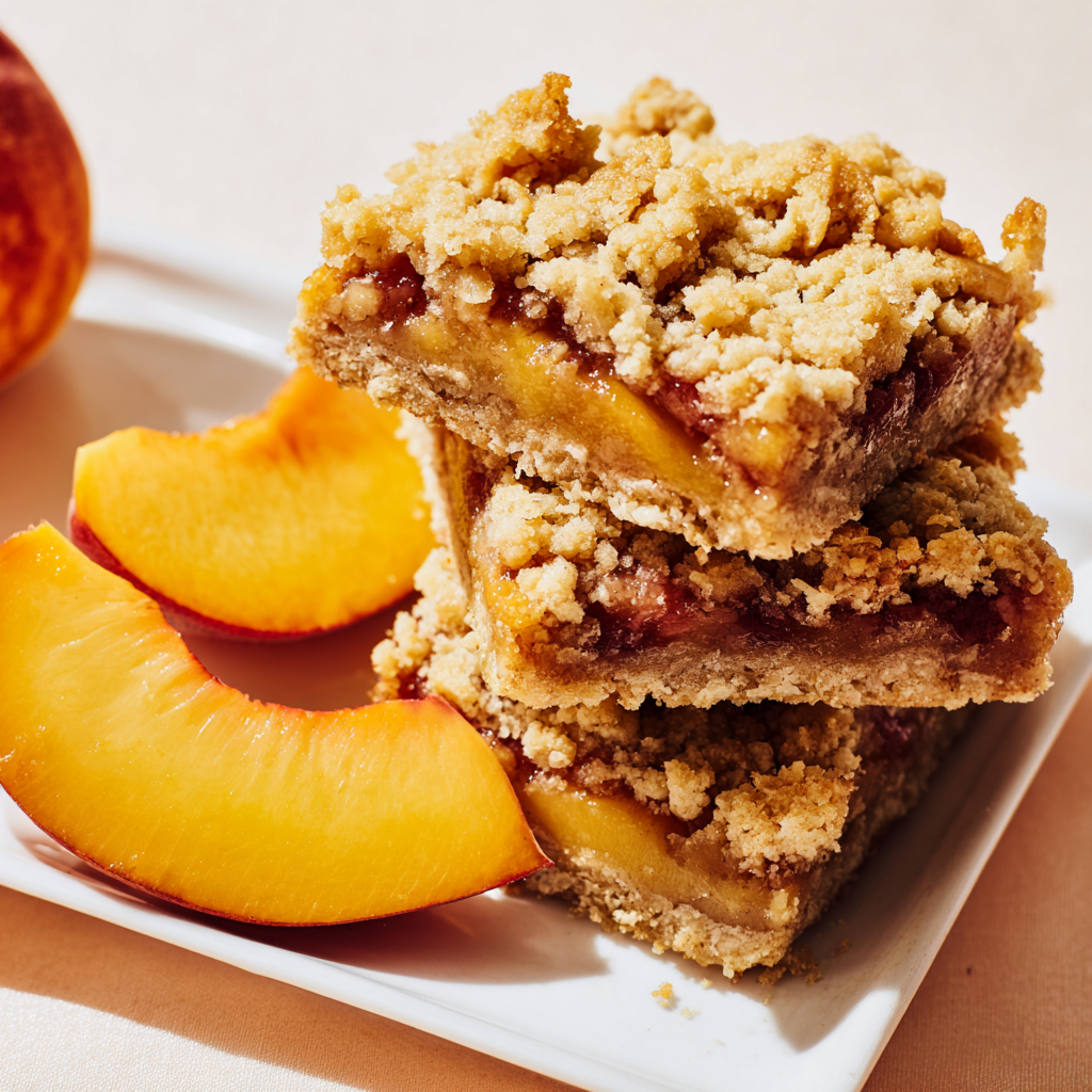 Heavenly Summer Peach Bars (Easy Peach Dessert Recipe)